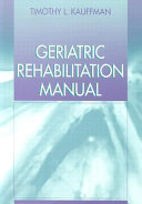 Geriatric Rehabilitation Manual Book
