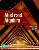 Complete Solution Manual First Course in Abstract Algebra A, 8th Edition Questions & Answers with rationales