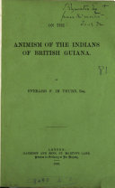 On the Animism of the Indians of British Guiana