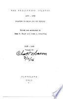 The Philippine Islands  1493 1898 Book