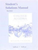 Student s Solutions Manual for College Algebra Enhanced with Graphing Utilities Book