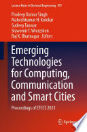 Emerging Technologies for Computing  Communication and Smart Cities Book