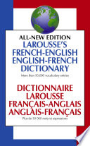 Larousse French English Dictionary Canadian Edition Book