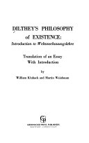 Dilthey's Philosophy of Existence