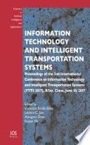 Information Technology and Intelligent Transportation Systems Book