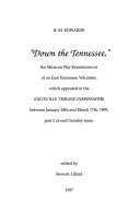 "Down the Tennessee": the Mexican War reminiscences of an ...