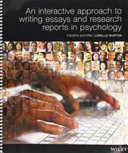 Cover of An Inter App to Writing Essays and Res Rep in Psy 4E Spiral Print on Demand (Black and White)