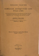 Fornander Collection of Hawaiian Antiquities and Folk lore     no 1 3