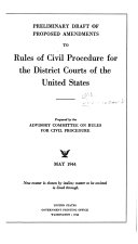 Report of Proposed Amendments to the Rules of Civil Procedure for the U.S. District Courts