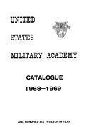 Catalog of the U S  Military Academy