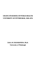 Graduate School of Public Health, University of Pittsburgh, 1948-1974