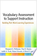 Vocabulary Assessment to Support Instruction Book
