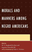 Morals and Manners among Negro Americans