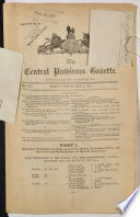 The Central Provinces Gazette Book