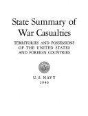State Summary of War Casualties