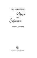 The Collector s Chopin and Schumann Book