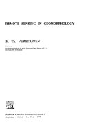 Remote Sensing in Geomorphology Book