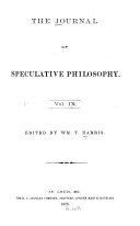 The Journal of speculative philosophy
