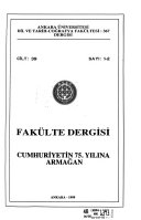 Ankara Üniversitesi Dil ve Tarih-Coğrafya Fakültesi dergisi