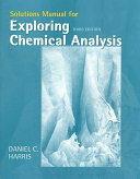 Exploring Chemical Analysis Solutions Manual