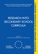 Research into Secondary School Curricula