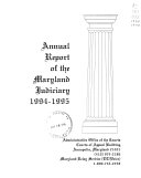 Annual Report Of The Maryland Judiciary