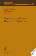 Variational and Free Boundary Problems Book