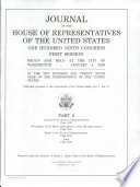 Journal of the House of Representatives of the United States Book