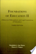 Foundation of Education II Book