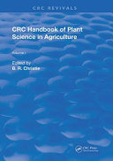 Crc Handbook of Plant Science in Agriculture