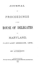 Journal of the Proceedings of the House of Delegates of the State of Maryland