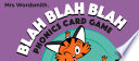 Blah Blah Blah Card Game Book