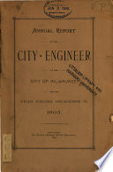 Annual Report of the City Engineer Book
