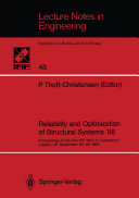 Reliability and Optimization of Structural Systems    88