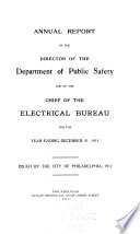 Annual Report of the Director of the Department of Public Works Book