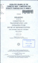 Legislative Hearing on the Committee Print 