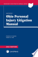 Anderson s Ohio Personal Injury Litigation Manual 2022 Edition Book