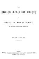 The Medical Times and Gazette