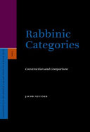 Rabbinic Categories
