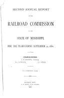 Annual Reports of the Railroad Commission of the State of Mississippi