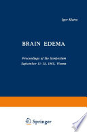 Brain Edema Book