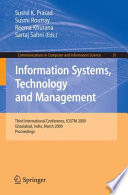 Information Systems  Technology and Management Book PDF