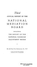 Annual Report of the National Mediation Board