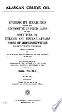 Hearings  Reports and Prints of the House Committee on Interior and Insular Affairs