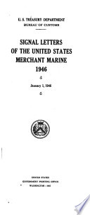 Signal Letters of the United States Merchant Marine