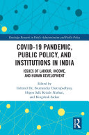 COVID 19 Pandemic  Public Policy  and Institutions in India