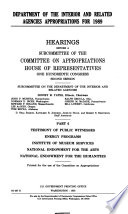 Department of the Interior and Related Agencies Appropriations for 1989: Testimony of public witnesses energy programs