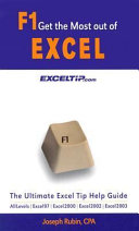Book F1 Get the Most Out of Excel  The Ultimate Excel Tip Help Guide Cover