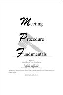 Meeting Procedure Fundamentals
