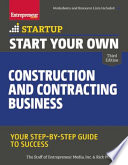 Start Your Own Construction and Contracting Business Book PDF